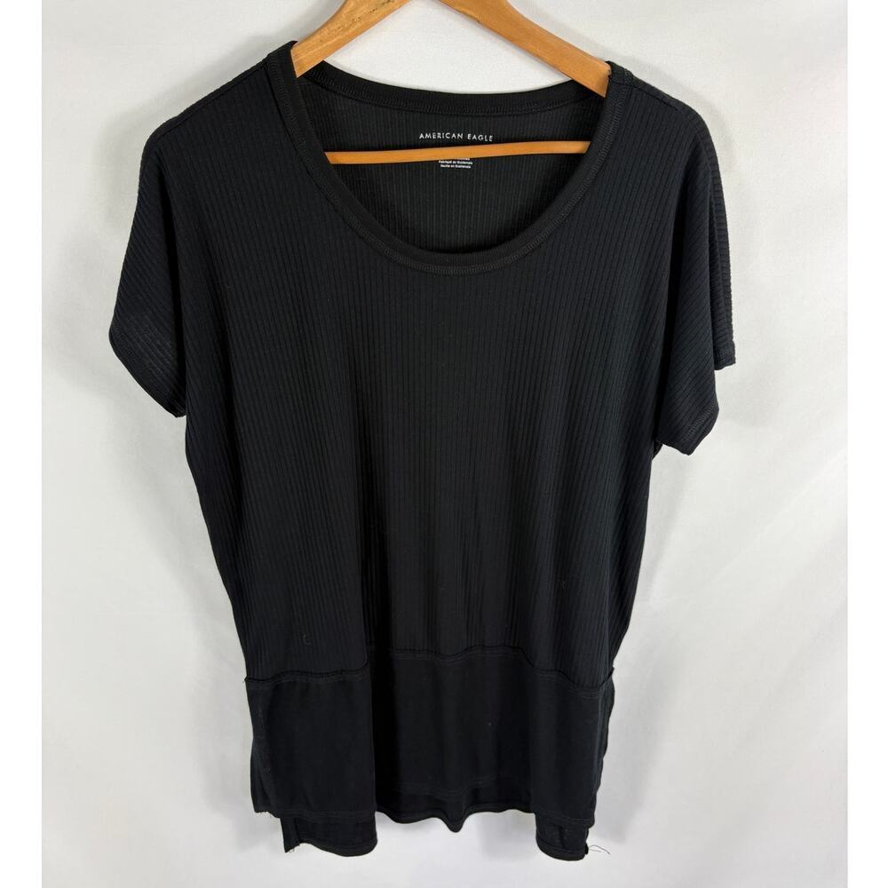 American Eagle Short Sleeve Ribbed Tunic Size XS